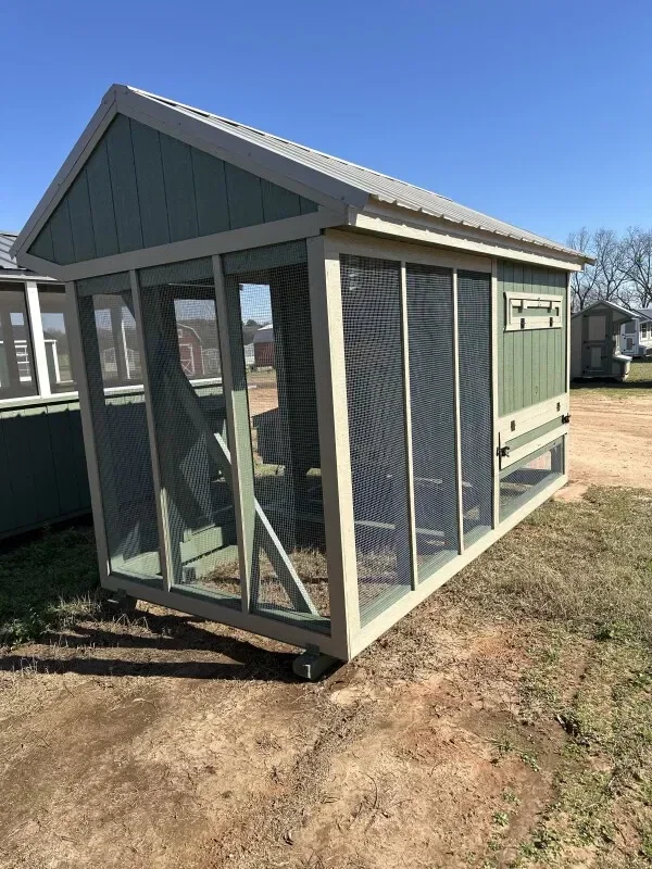 6x12 Cottage Style Chicken Coop & Run serial CSCR-8542-0612-160125