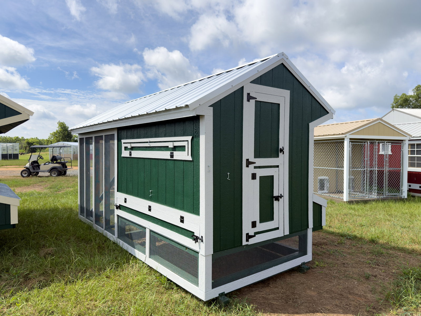 6x15x7 Cottage Style Chicken Coop & Run serial CSCR-9569-0615-060526