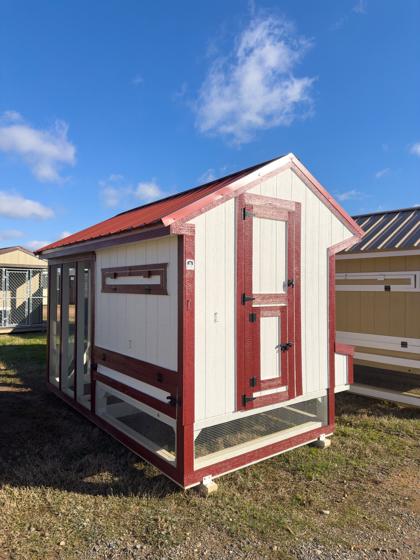 6x12 Cottage Style Chicken Coop & Run serial CSCR-7085-0612-140623