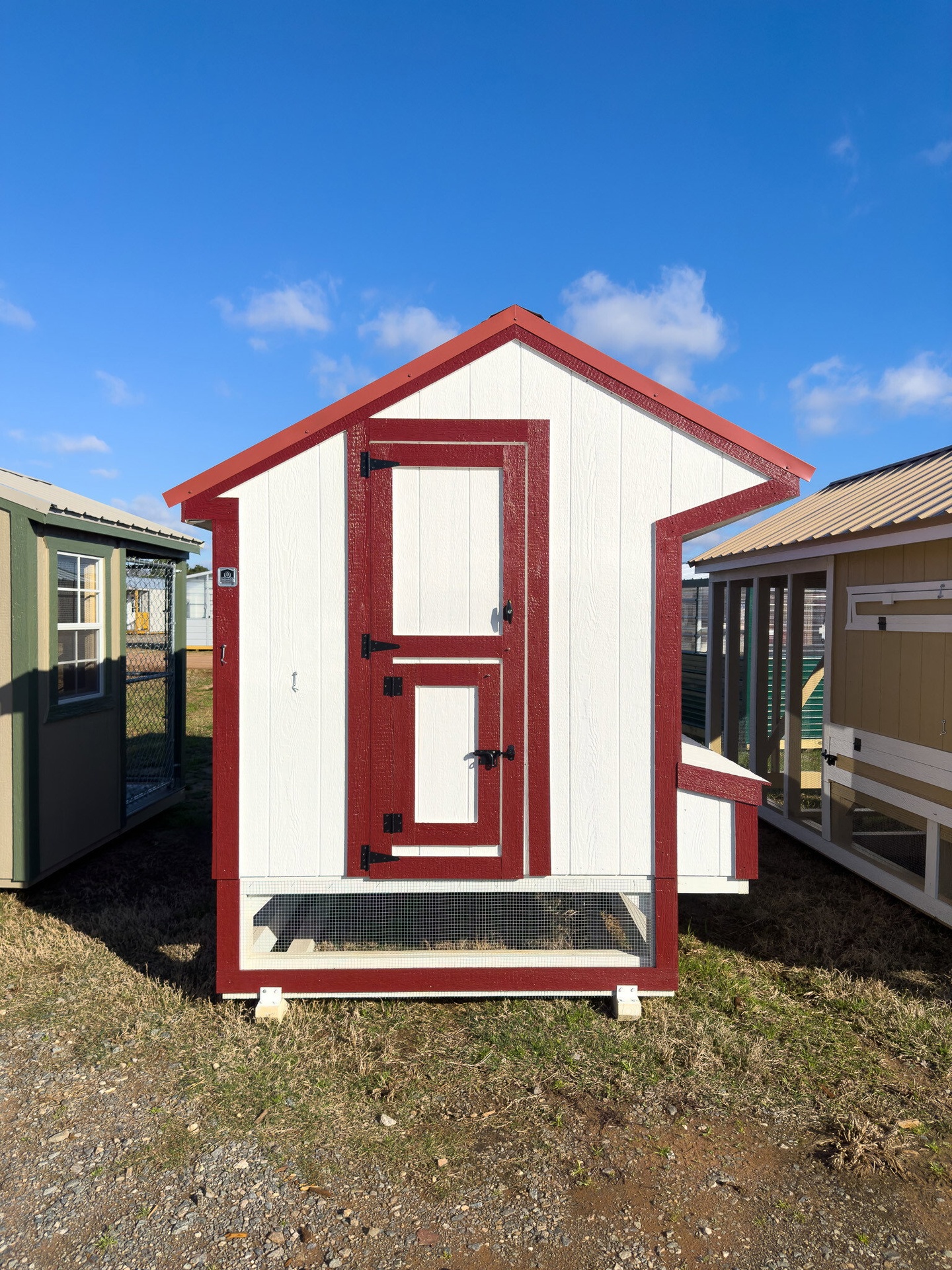 6x12 Cottage Style Chicken Coop & Run serial CSCR-7085-0612-140623
