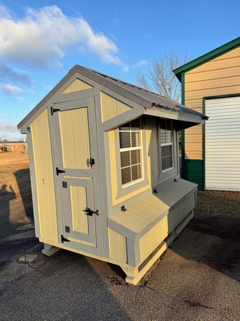 5x8 Cottage Style Chicken Coop serial CSCC-8676-0508-100325