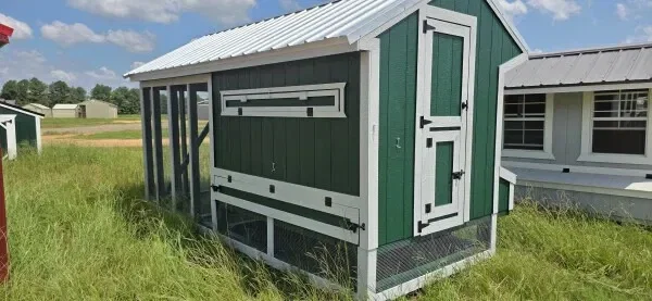 6x15x7 Cottage Style Chicken Coop & Run serial CSCR-8990-0615-080725