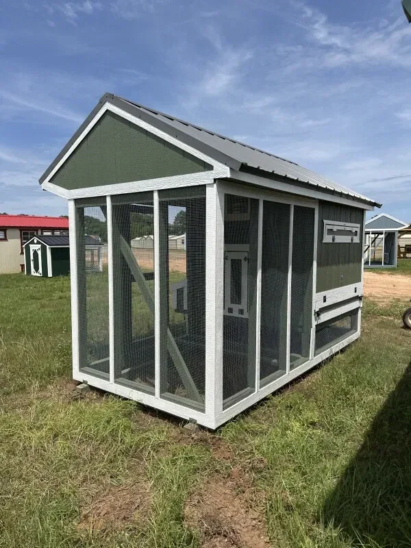 6x12 Cottage Style Chicken Coop & Run serial CSCR-8772-0612-140425