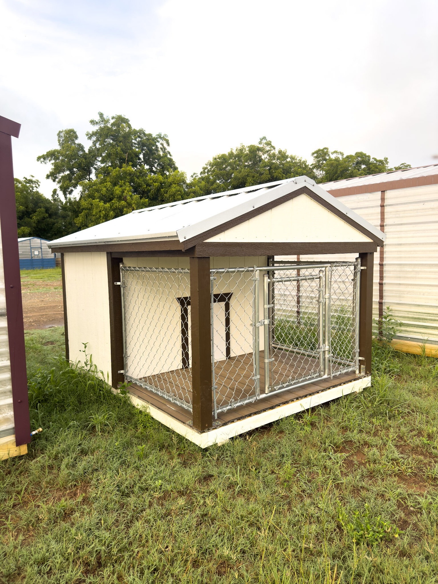 6x8 Low Profile Single Dog Kennel serial LPDK-7949-0608-090324