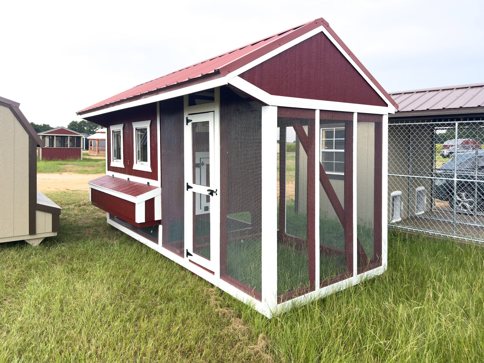 6x15x7 Cottage Style Chicken Coop & Run serial CSCR-8939-0615-080625