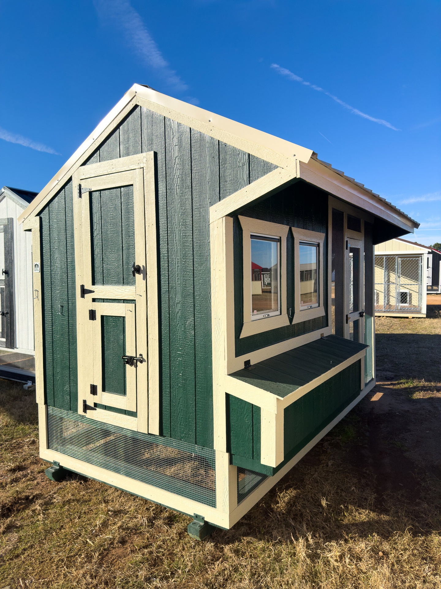 6x12 Cottage Style Chicken Coop & Run serial CSCR-7272-0612-220823