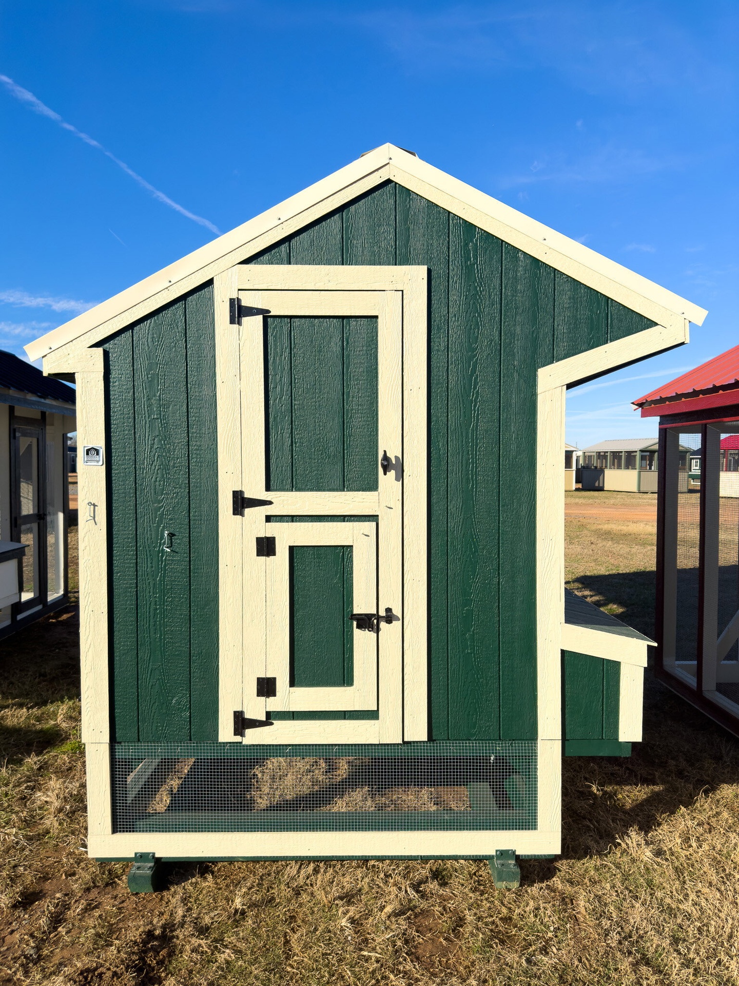 6x12 Cottage Style Chicken Coop & Run serial CSCR-7272-0612-220823