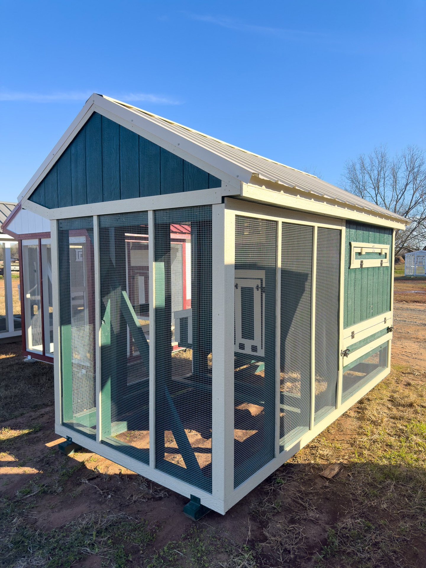 6x12 Cottage Style Chicken Coop & Run serial CSCR-7272-0612-220823