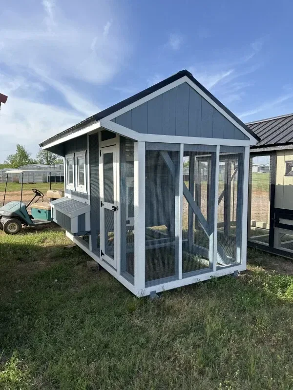 6x12 Cottage Style Chicken Coop & Run serial CSCR-8666-0612-100325