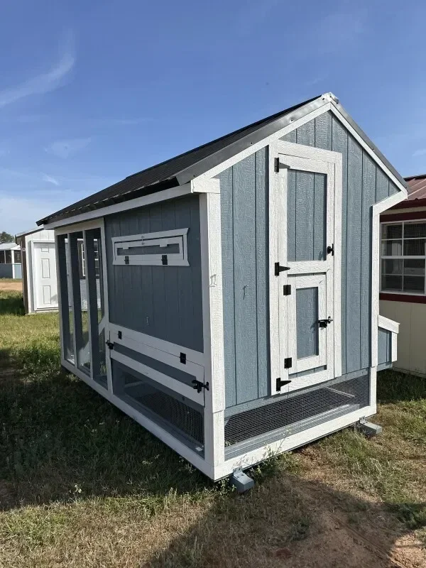 6x12 Cottage Style Chicken Coop & Run serial CSCR-8666-0612-100325