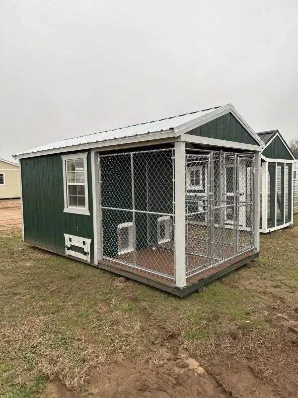 8x16 Double Deluxe Dog Kennel serial DDAFDK-6347-0816-231022