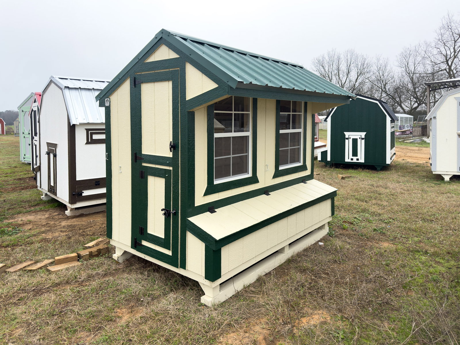 5x8 Cottage Style Chicken Coop serial CSCC-8457-0508-141124