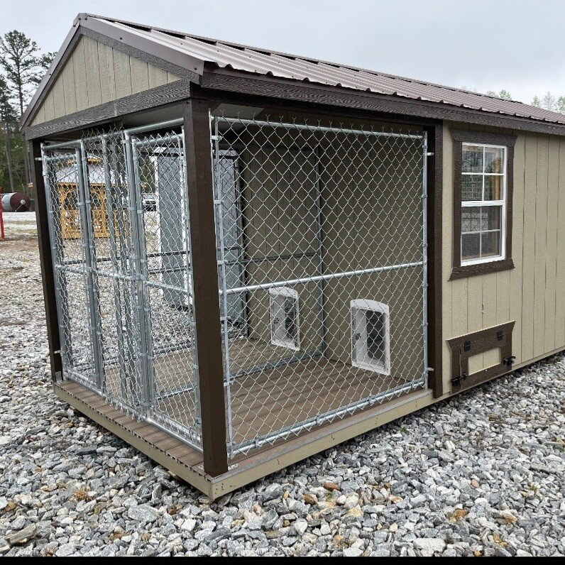 8x16 Double Deluxe Dog Kennel serial DDDK-8143-0816-210524