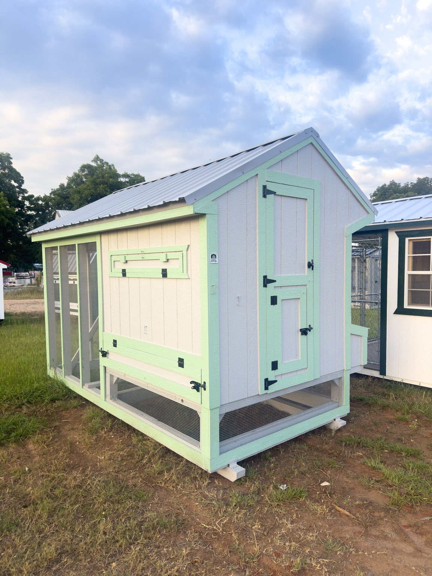 6x12 Cottage Style Chicken Coop & Run serial CSCR-7850-0612-280224