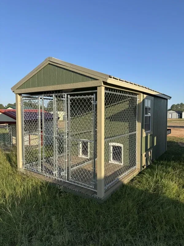 8x16 Double Deluxe Dog Kennel serial DDDK-7659-0816-121223
