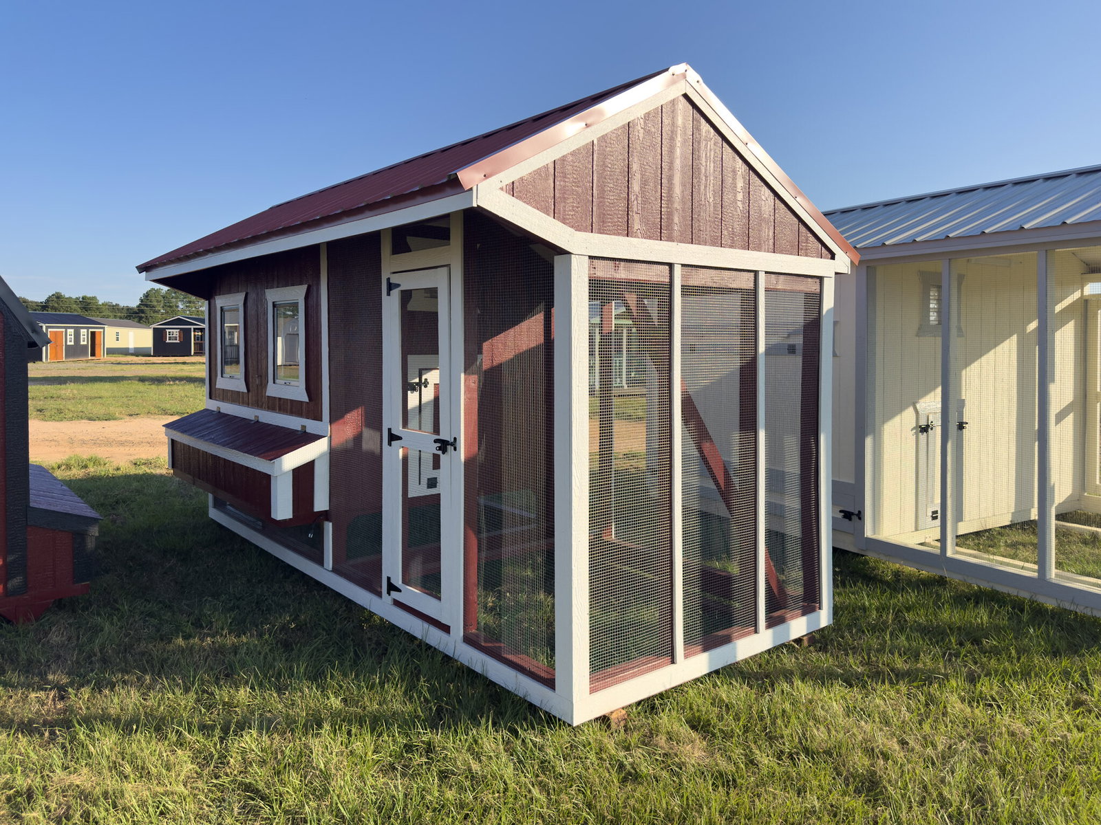 6x15x7 Cottage Style Chicken Coop & Run serial CSCR-9009-0615-040825