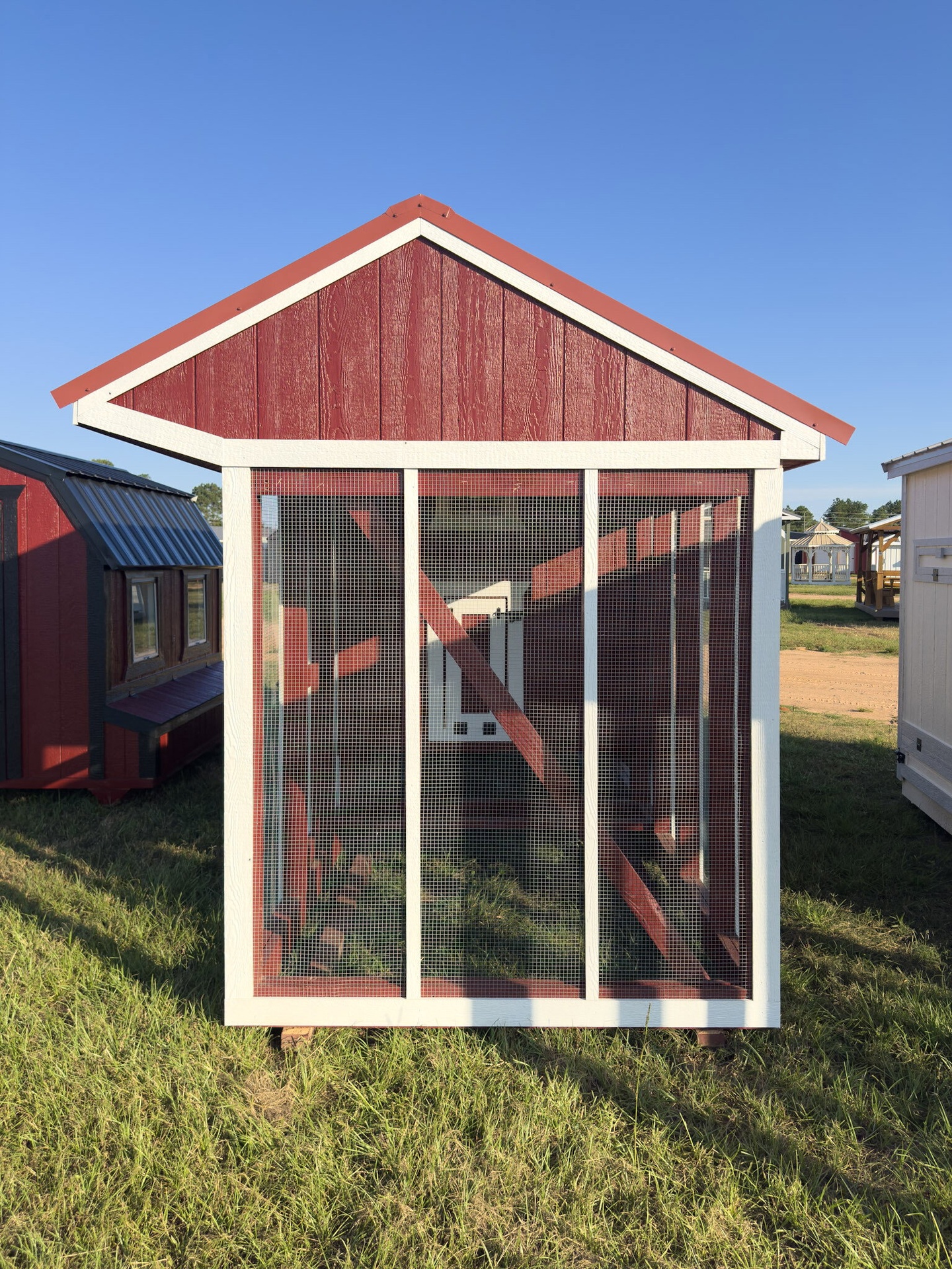 6x15x7 Cottage Style Chicken Coop & Run serial CSCR-9009-0615-040825