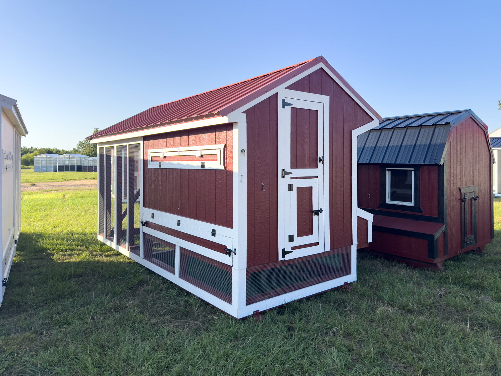 6x15x7 Cottage Style Chicken Coop & Run serial CSCR-9009-0615-040825