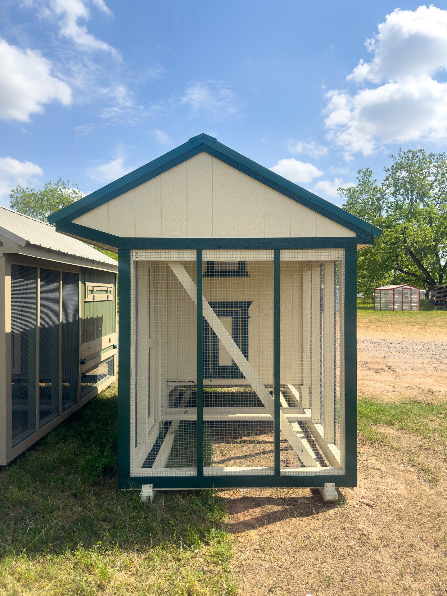 6x12 Cottage Style Chicken Coop & Run serial CSCR-7747-0612-160124