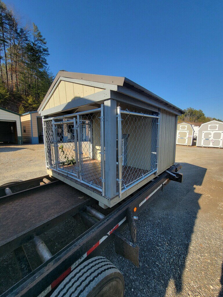 6x8 Low Profile Single Dog Kennel serial LPSAFDK-5835-0608-220622