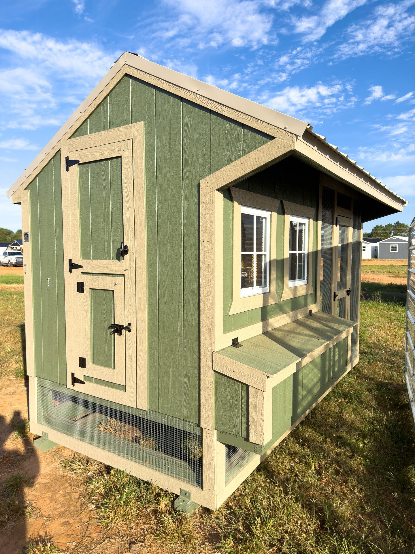 6x12 Cottage Style Chicken Coop & Run serial CSCR-6951-0612-110523