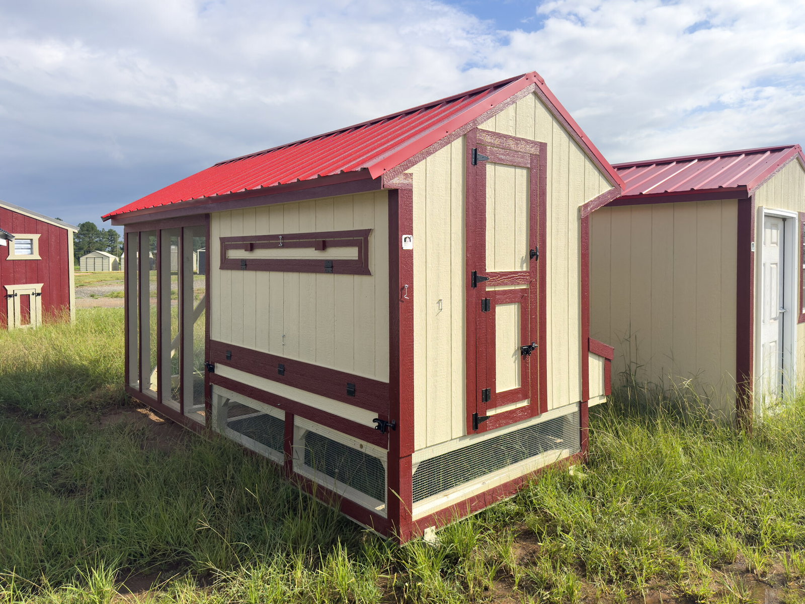 6x15x7 Cottage Style Chicken Coop & Run serial CSCR-9006-0615-010825