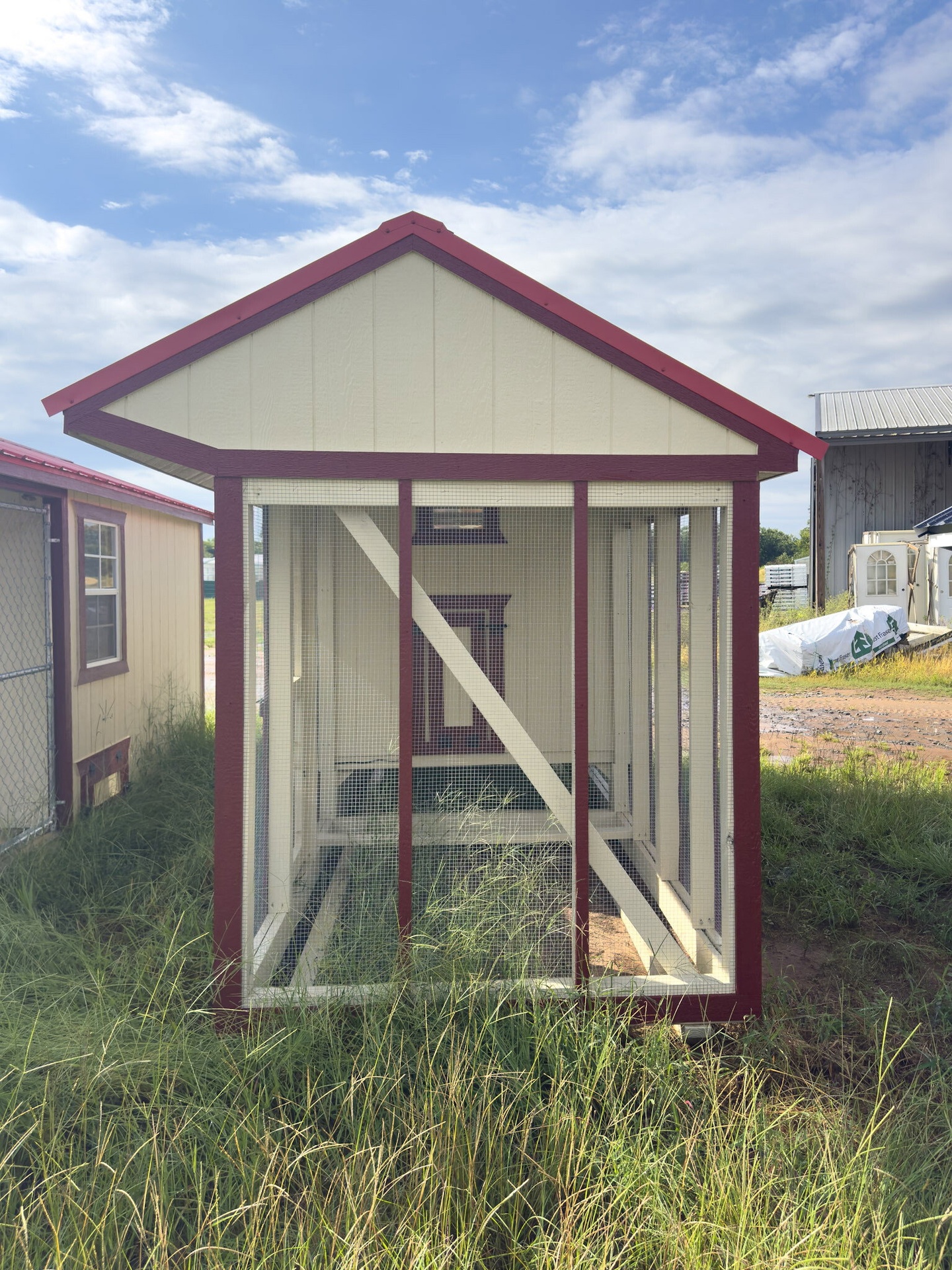 6x15x7 Cottage Style Chicken Coop & Run serial CSCR-9006-0615-010825
