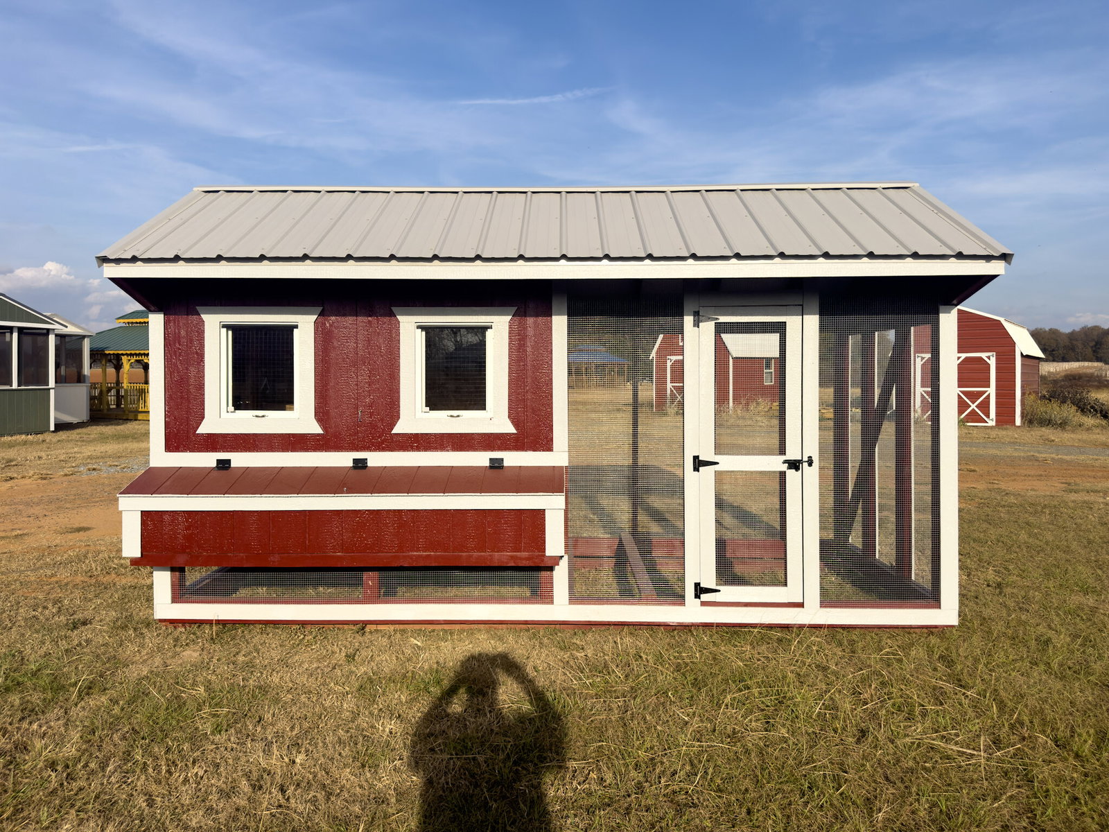 6x15x7 Cottage Style Chicken Coop & Run serial CSCR-9127-0615-080925