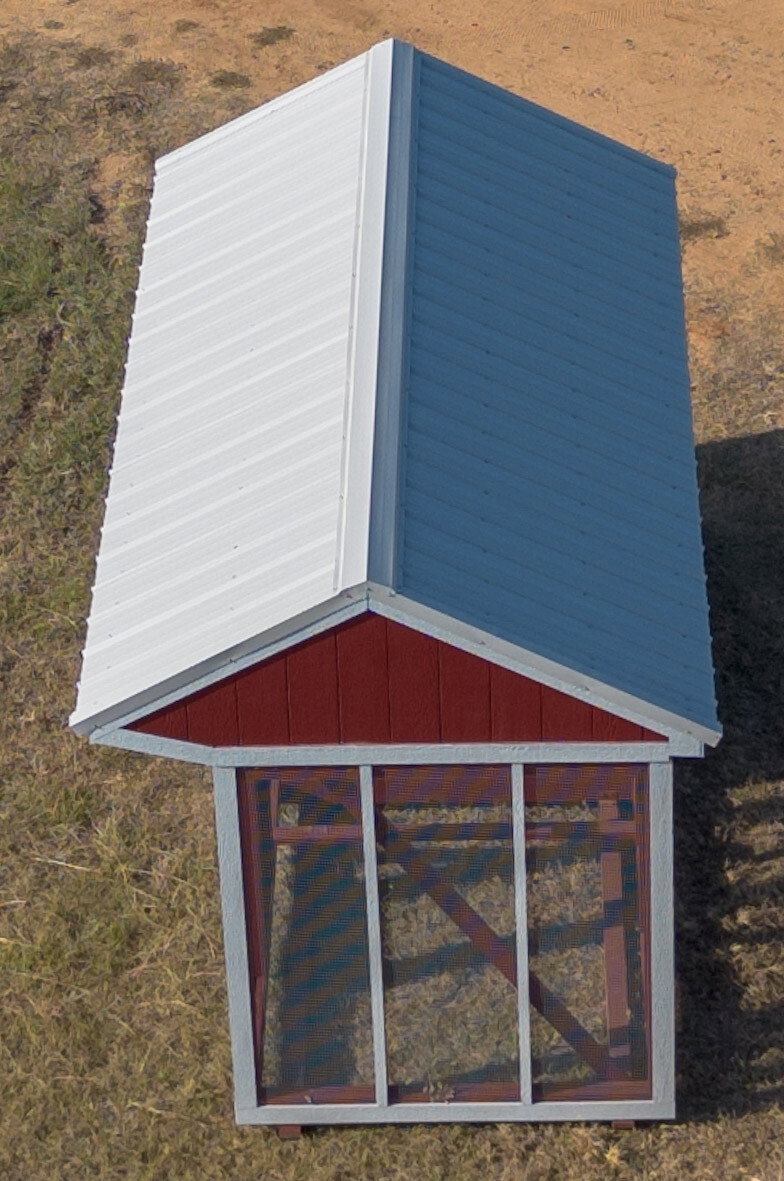 6x15x7 Cottage Style Chicken Coop & Run serial CSCR-9127-0615-080925