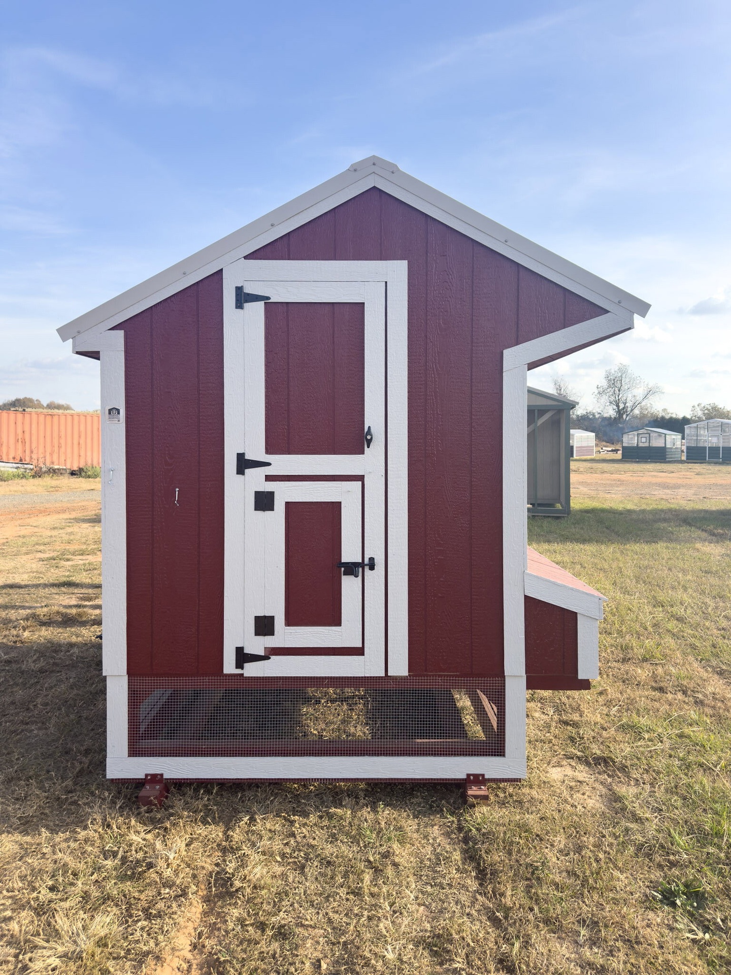 6x15x7 Cottage Style Chicken Coop & Run serial CSCR-9127-0615-080925