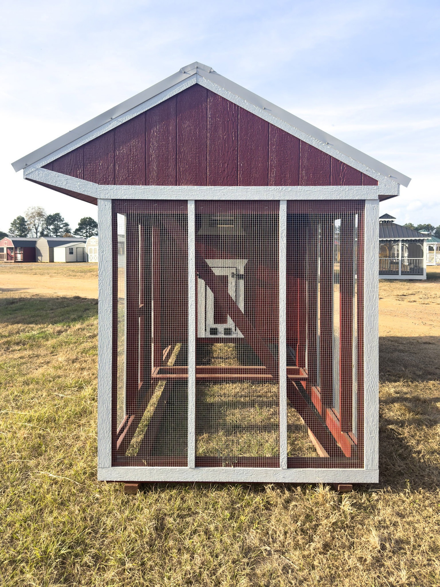6x15x7 Cottage Style Chicken Coop & Run serial CSCR-9127-0615-080925