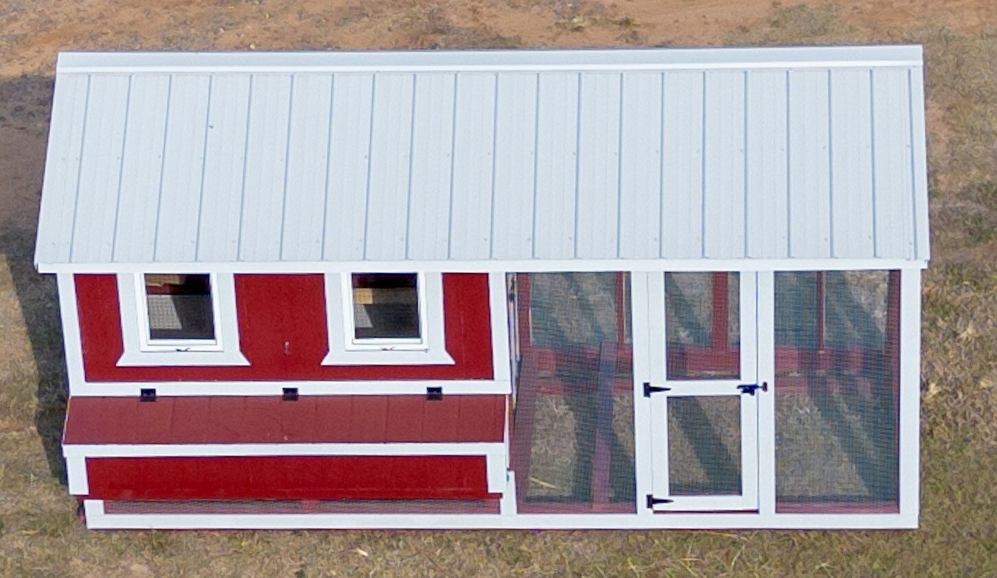 6x15x7 Cottage Style Chicken Coop & Run serial CSCR-9127-0615-080925