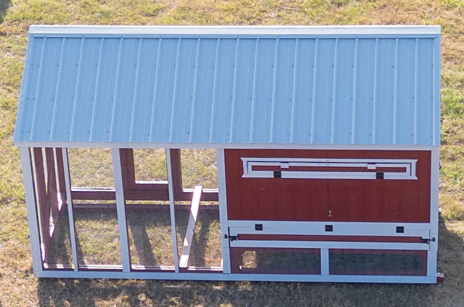 6x15x7 Cottage Style Chicken Coop & Run serial CSCR-9127-0615-080925