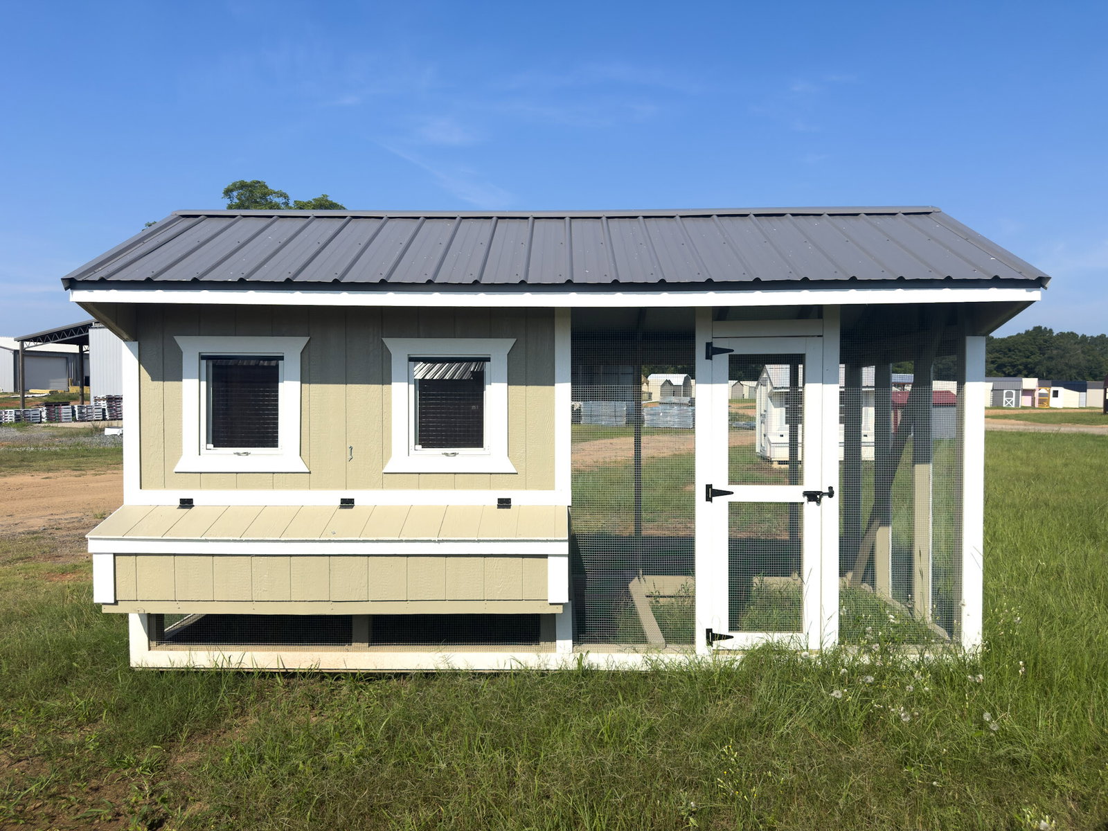 6x15x7 Cottage Style Chicken Coop & Run serial CSCR-9361-0615-151225