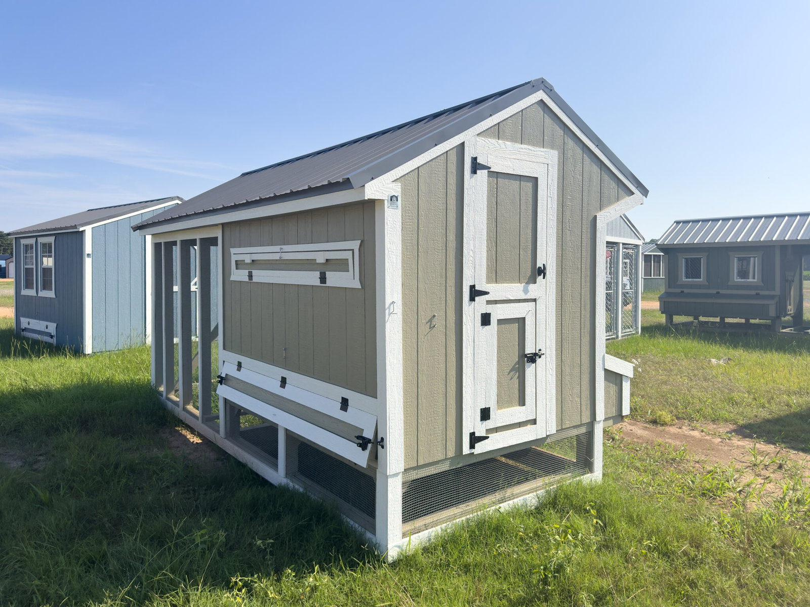 6x15x7 Cottage Style Chicken Coop & Run serial CSCR-9361-0615-151225