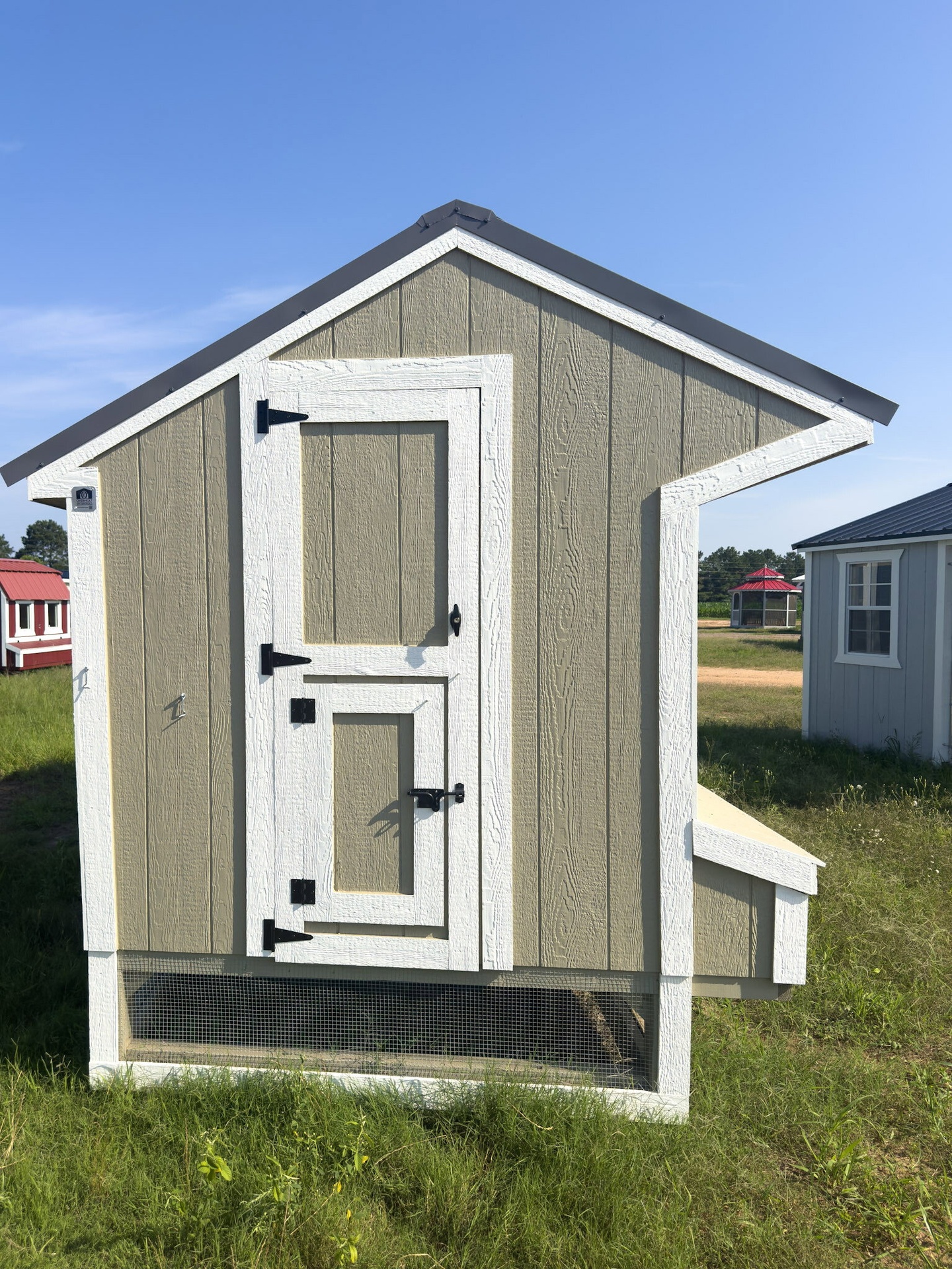 6x15x7 Cottage Style Chicken Coop & Run serial CSCR-9361-0615-151225