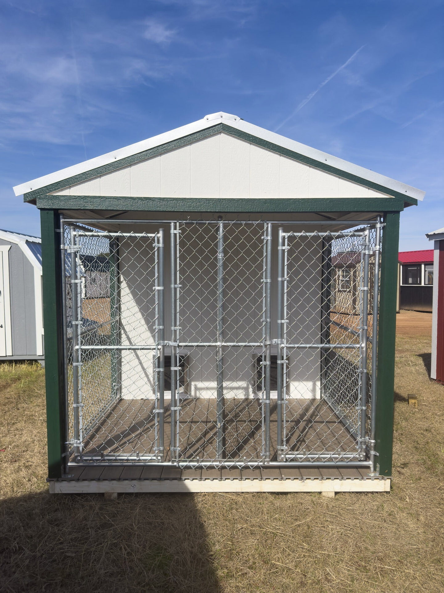 8x16 Double Deluxe Dog Kennel serial DDDK-8155-0816-280524