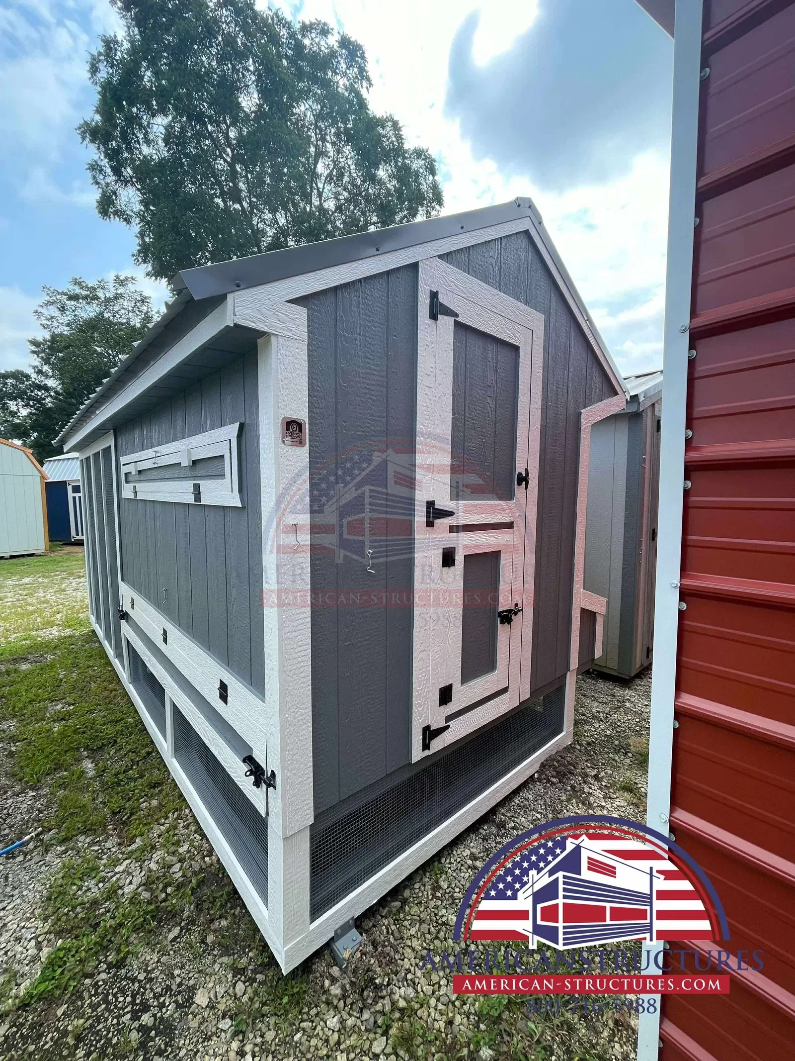 6x15x7 Cottage Style Chicken Coop & Run serial CSCR-8995-0615-150725