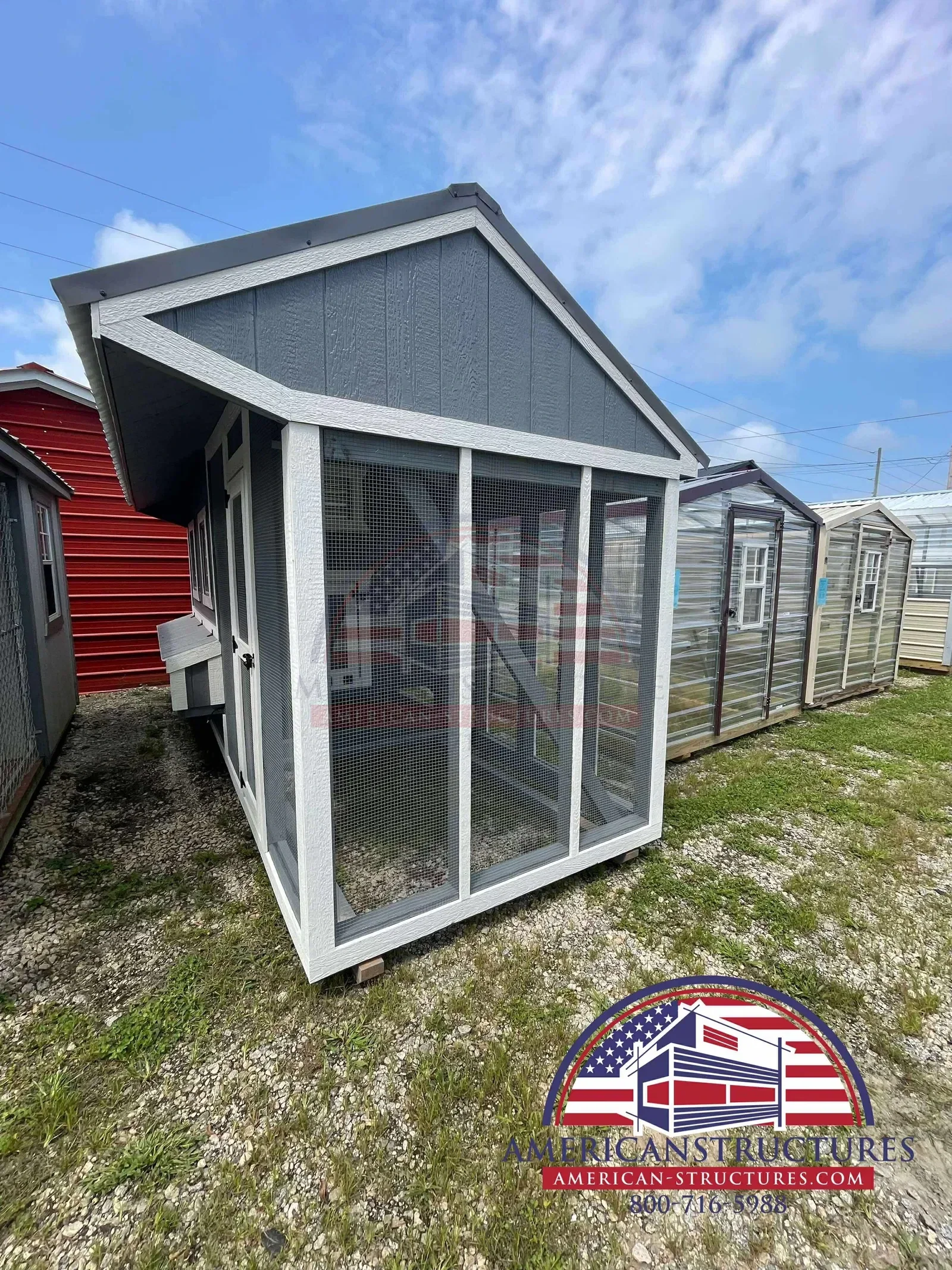 6x15x7 Cottage Style Chicken Coop & Run serial CSCR-8995-0615-150725