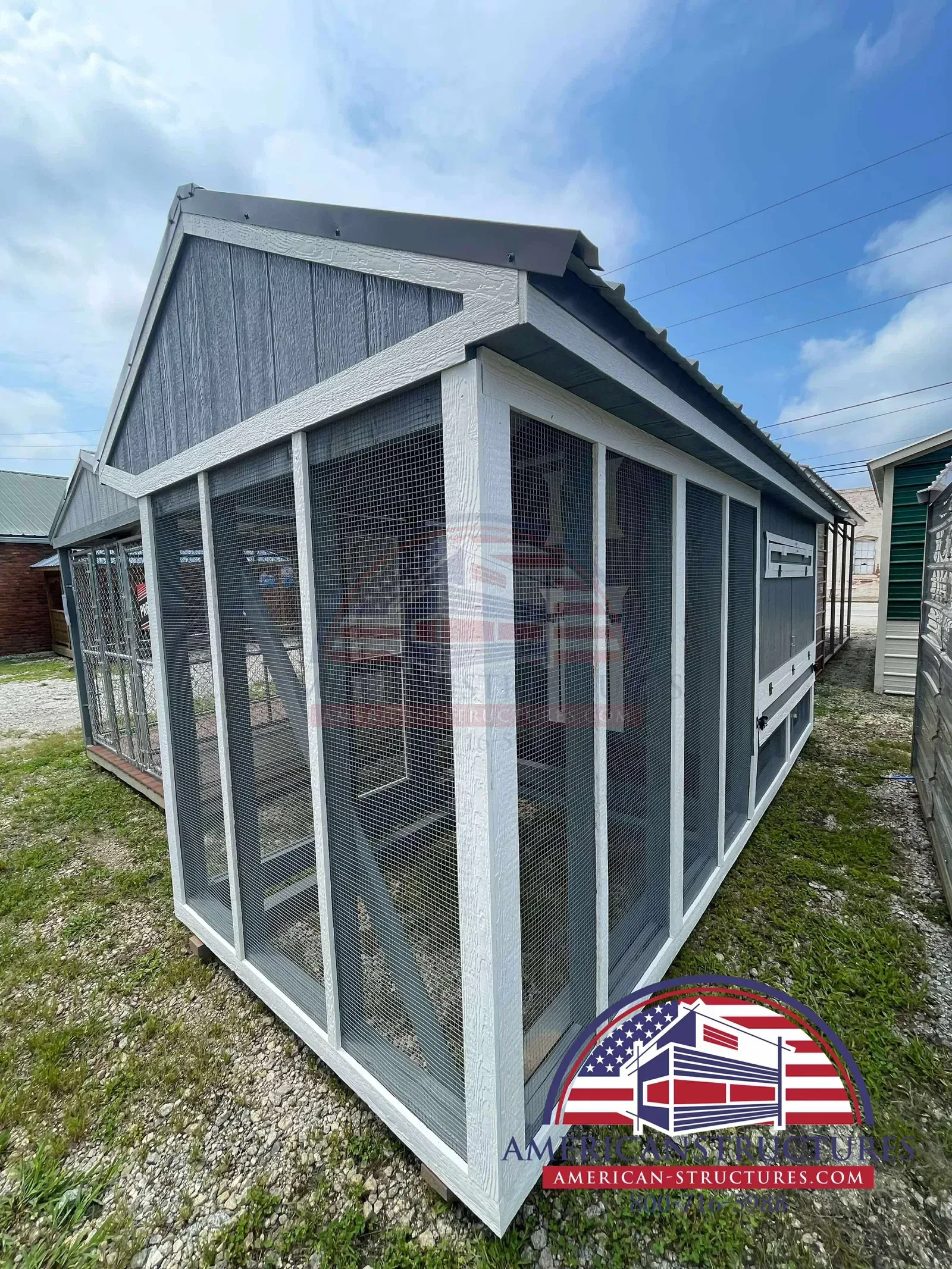 6x15x7 Cottage Style Chicken Coop & Run serial CSCR-8995-0615-150725