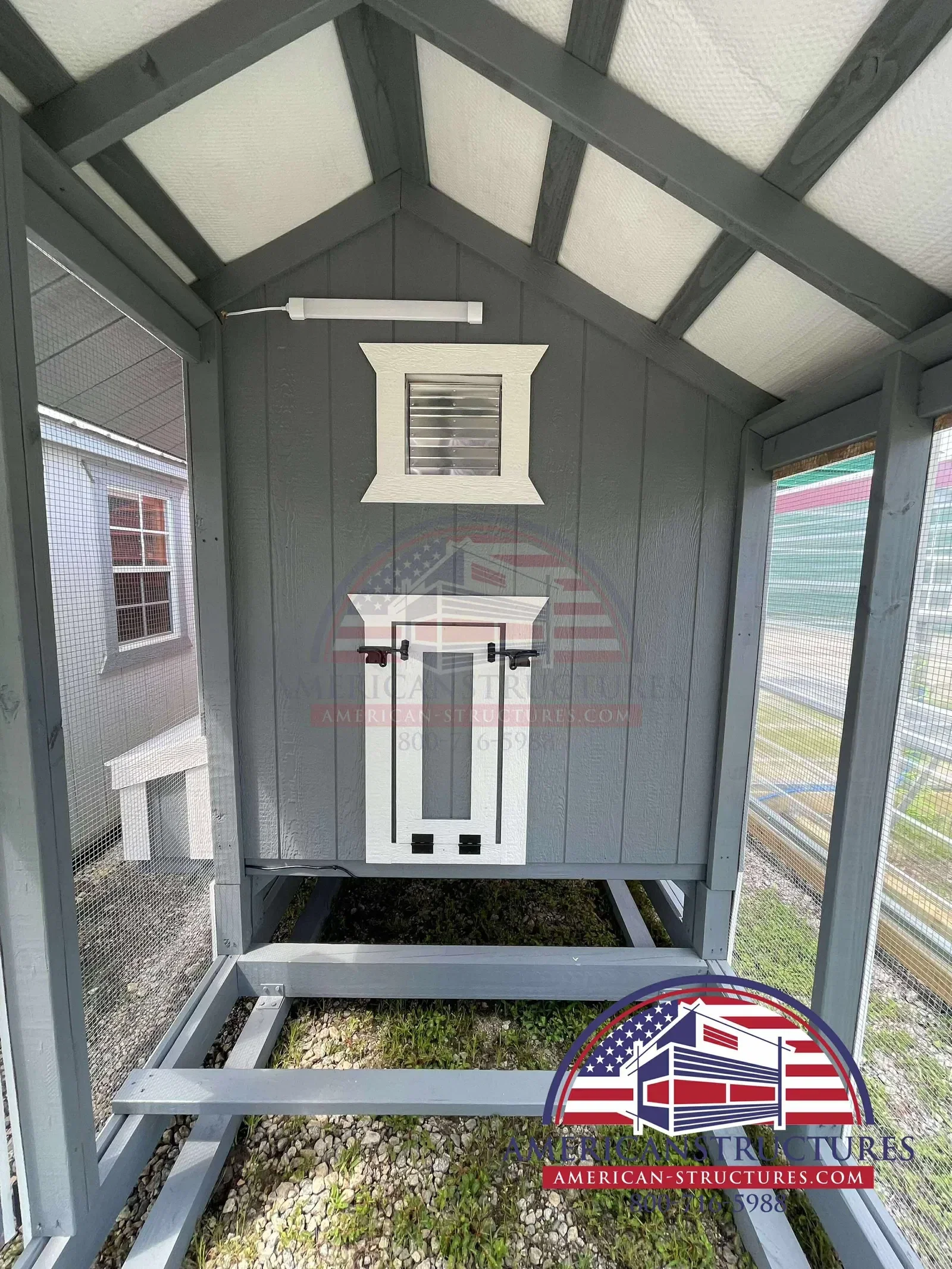 6x15x7 Cottage Style Chicken Coop & Run serial CSCR-8995-0615-150725