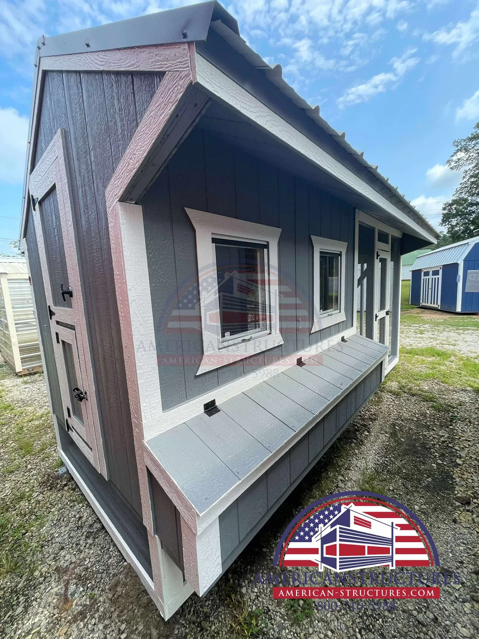 6x15x7 Cottage Style Chicken Coop & Run serial CSCR-8995-0615-150725
