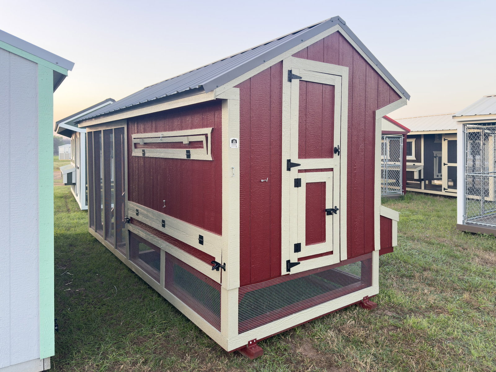 6x15x7 Cottage Style Chicken Coop & Run serial CSCR-9310-0615-011225