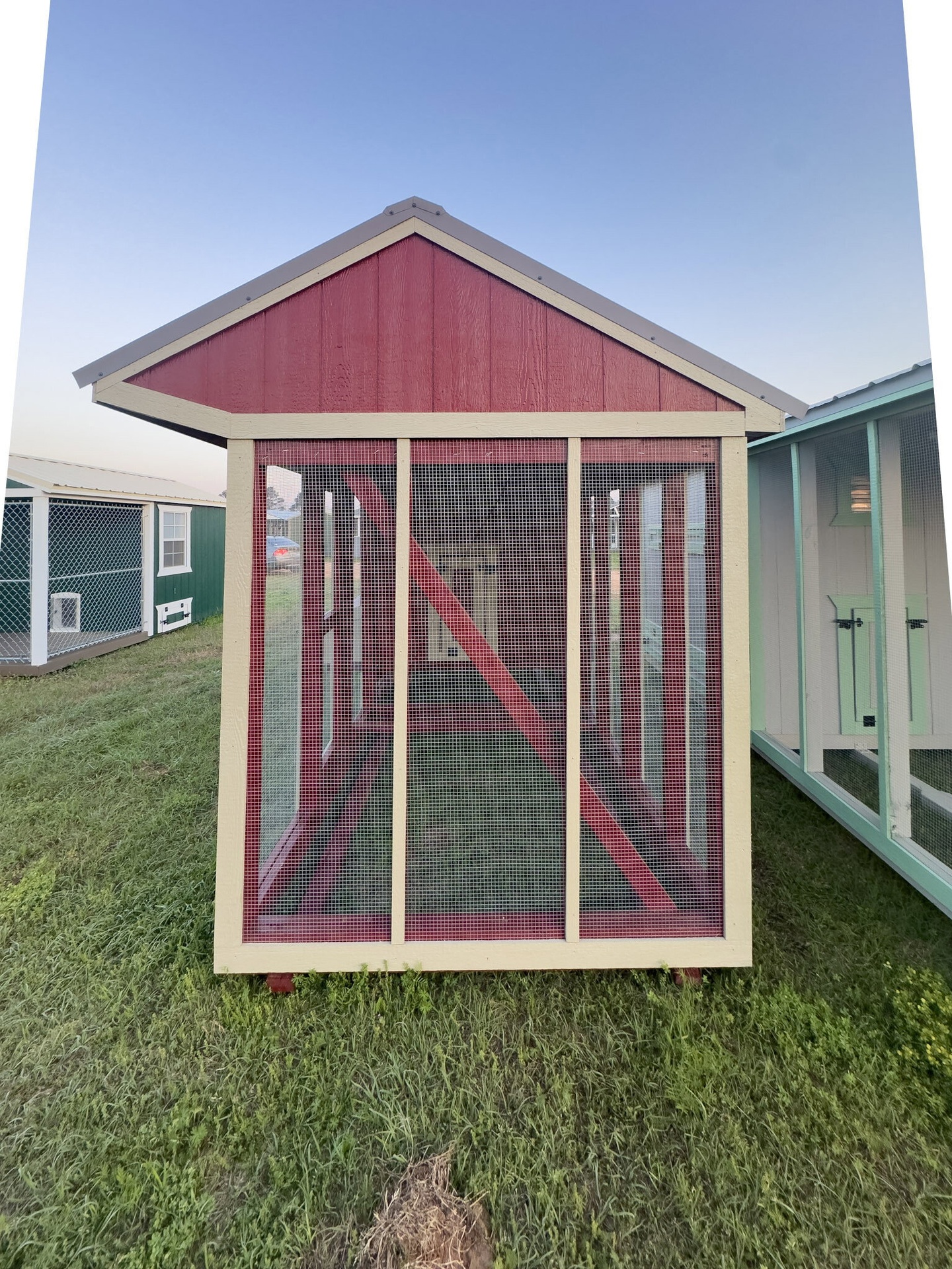 6x15x7 Cottage Style Chicken Coop & Run serial CSCR-9310-0615-011225
