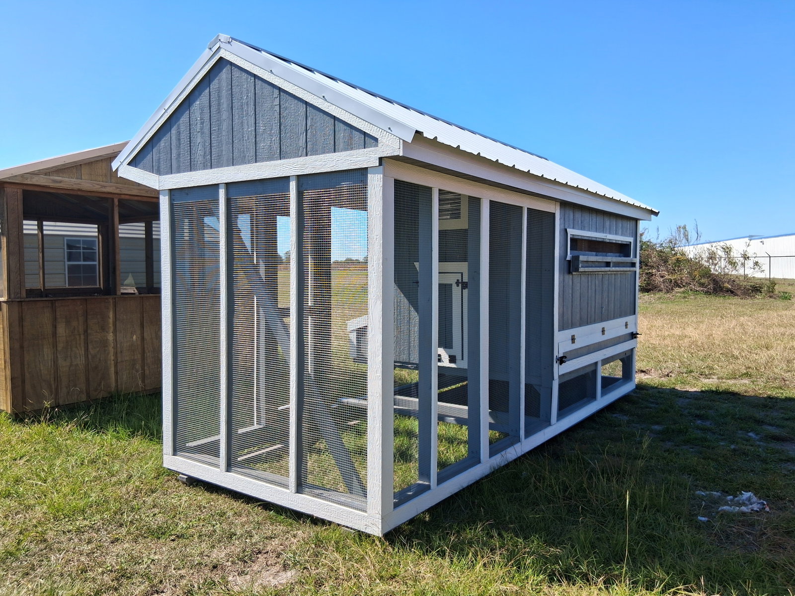 6x15x7 Cottage Style Chicken Coop & Run serial CSCR-9040-0615-060825