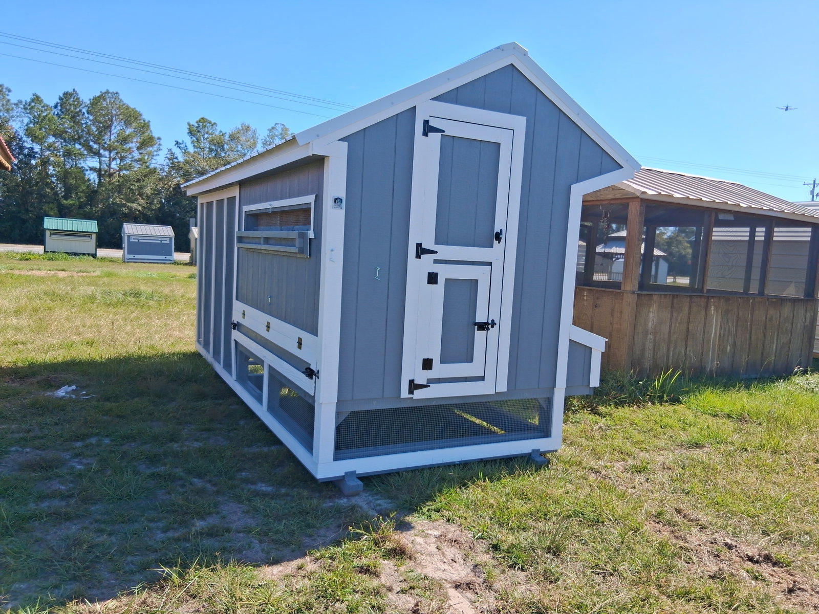 6x15x7 Cottage Style Chicken Coop & Run serial CSCR-9040-0615-060825