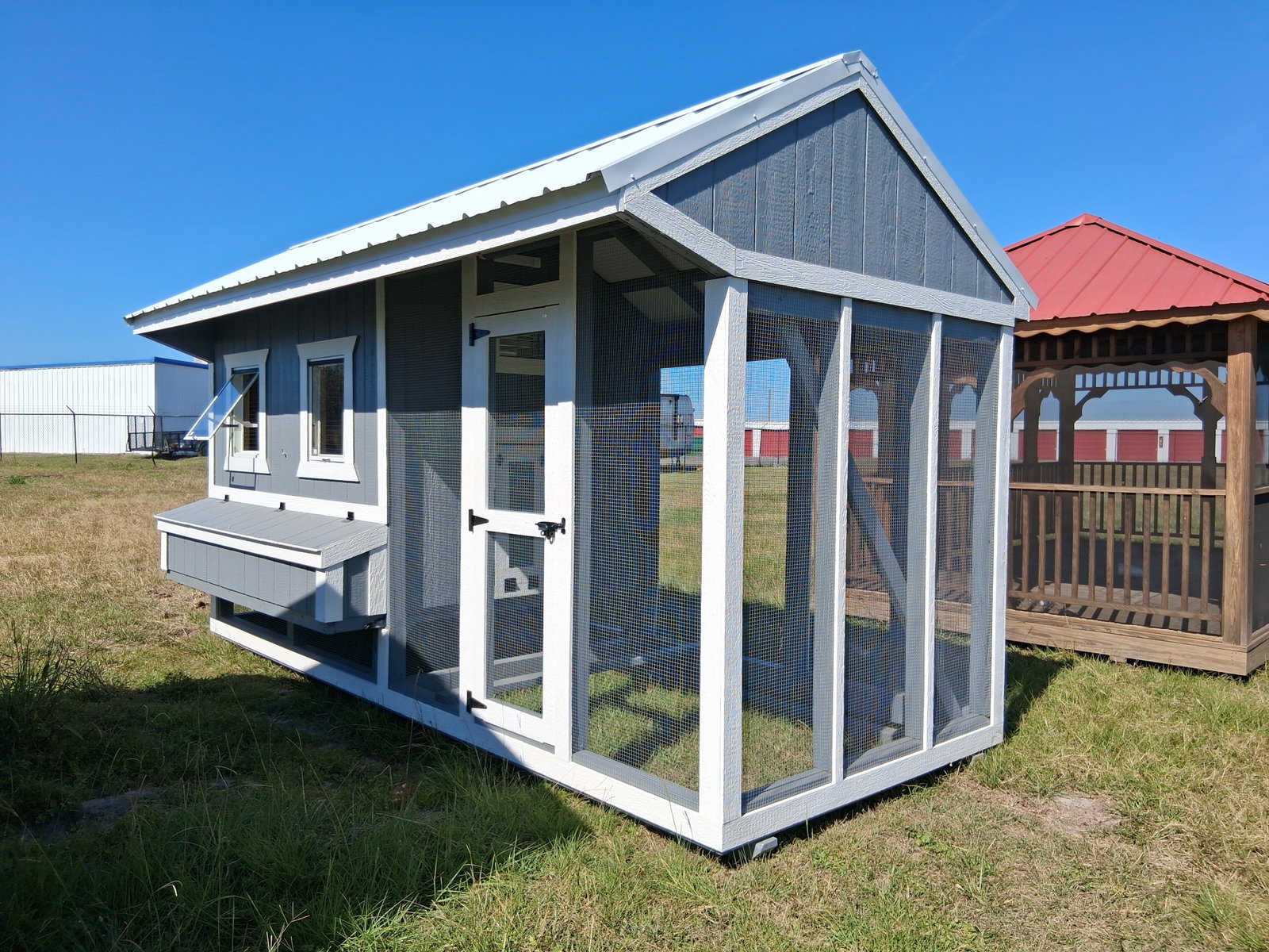 6x15x7 Cottage Style Chicken Coop & Run serial CSCR-9040-0615-060825