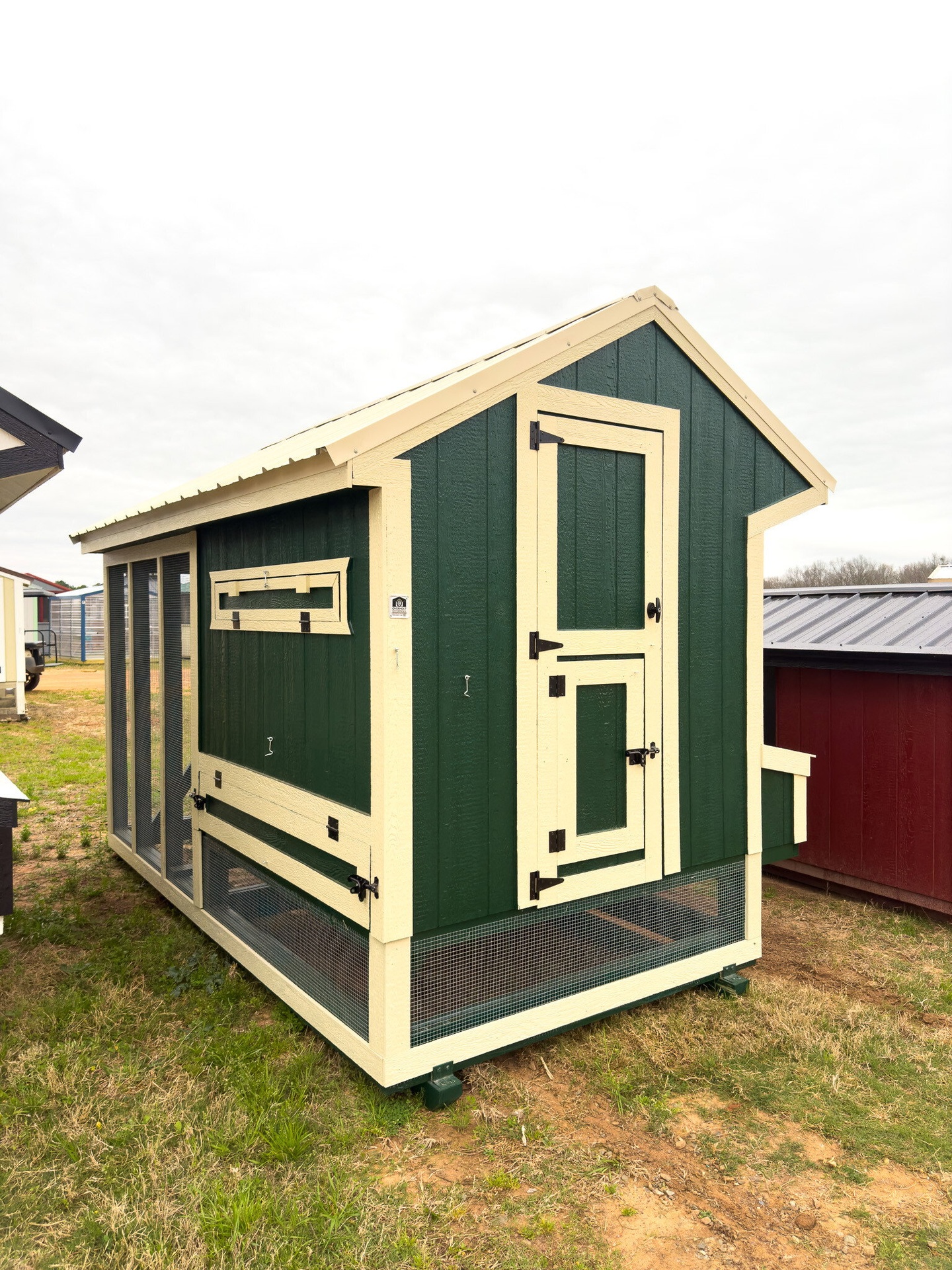 6x12 Cottage Style Chicken Coop & Run serial CSCR-7744-0612-160124