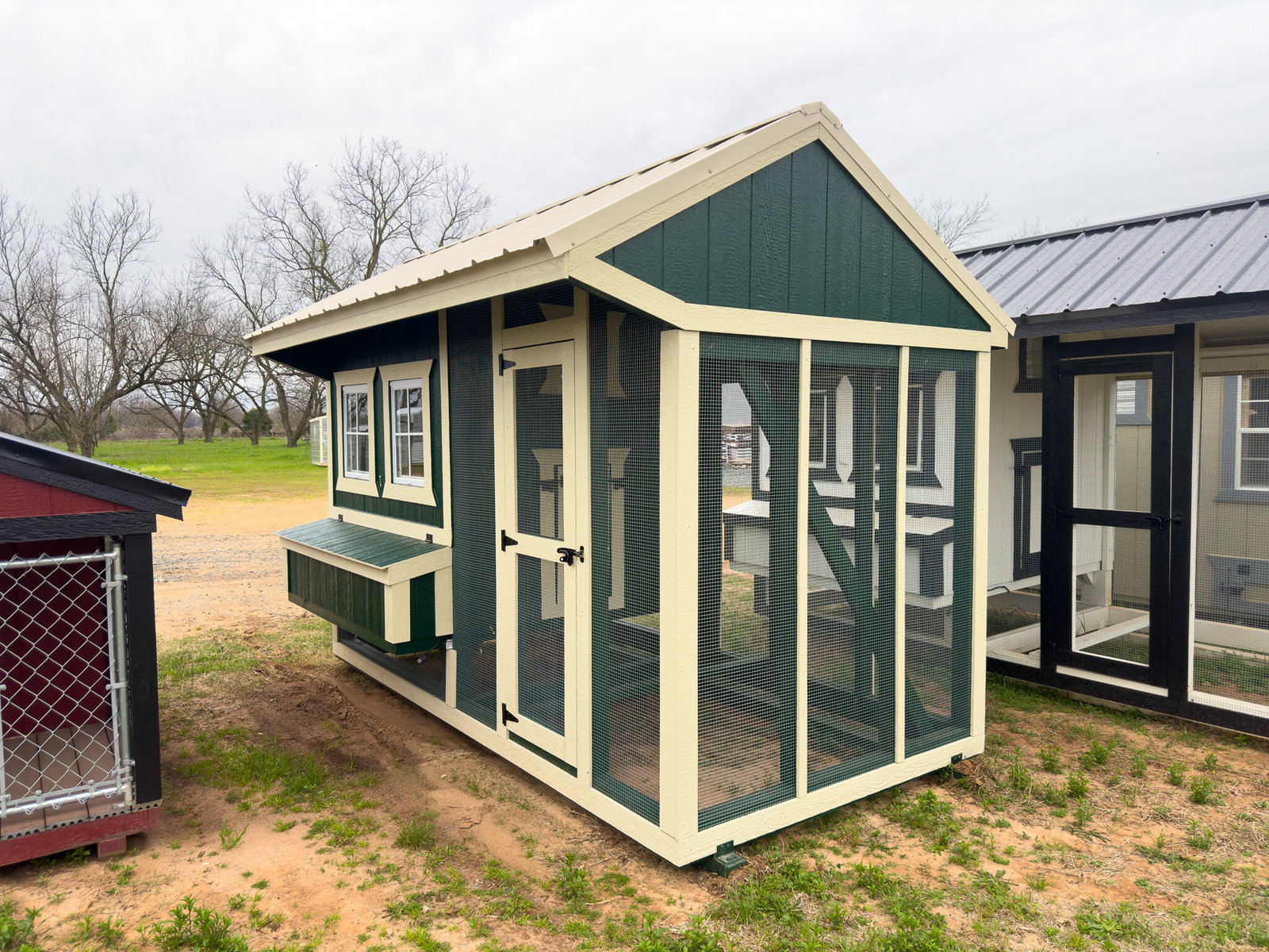6x12 Cottage Style Chicken Coop & Run serial CSCR-7744-0612-160124