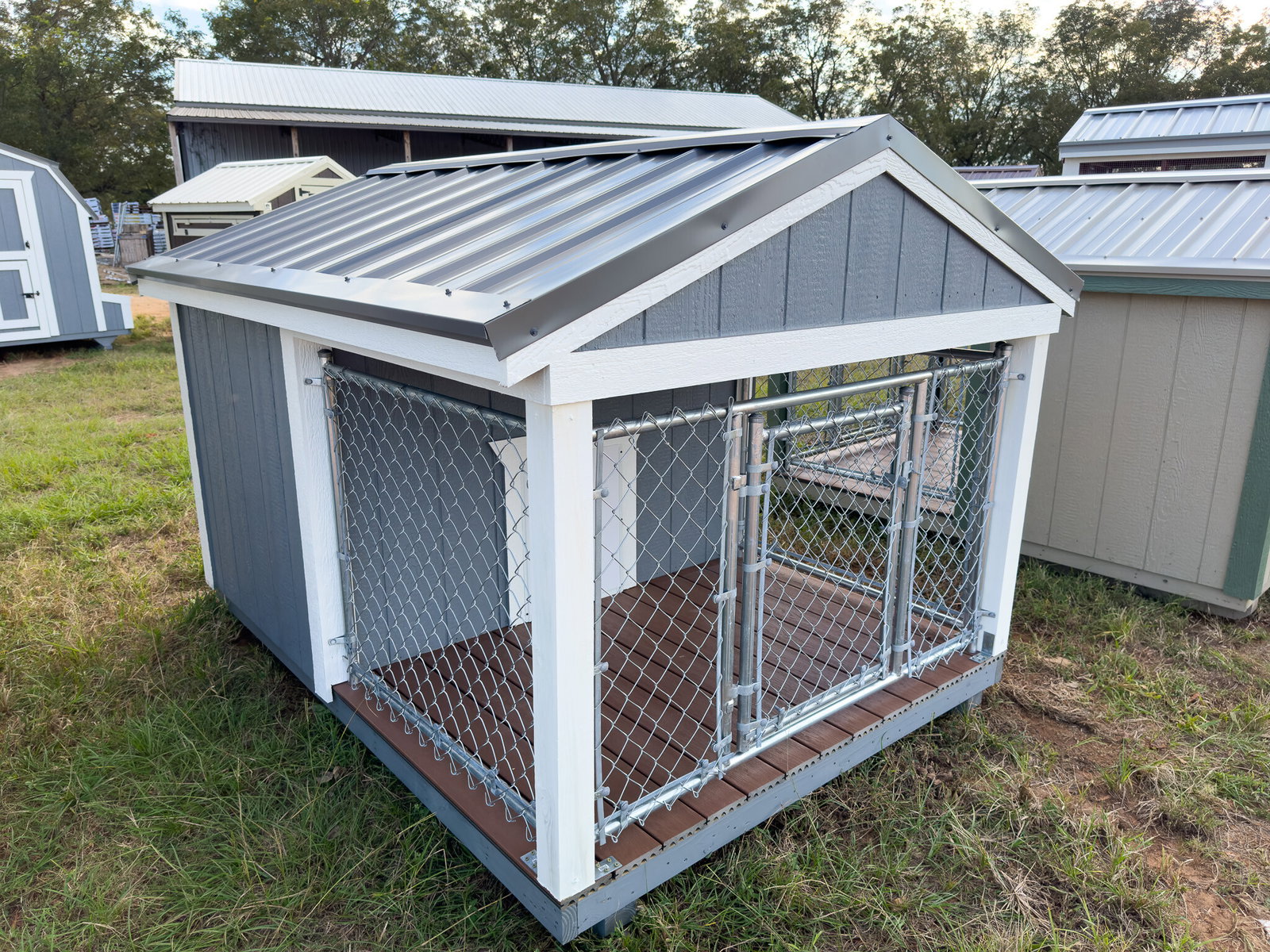 6x8 Low Profile Single Dog Kennel serial LPSAFDK-7181-0608-190723